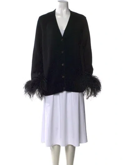 Pre-owned Prada 2023 Holiday Sweater In Black
