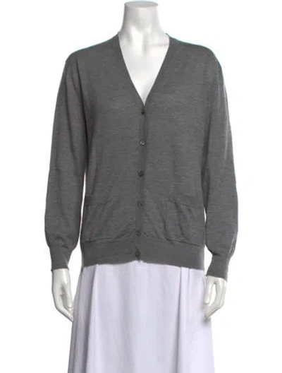 Pre-owned Prada 2023 Holiday Sweater In Grey