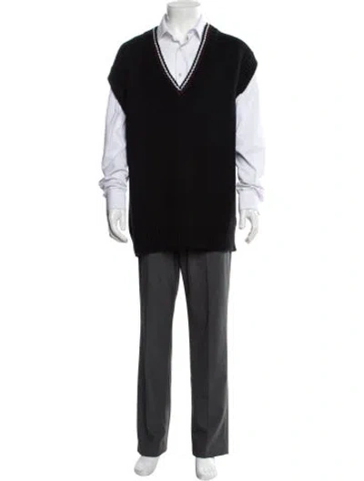 Pre-owned Prada 2023 Holiday Sweater Vest W/ Tags In Black