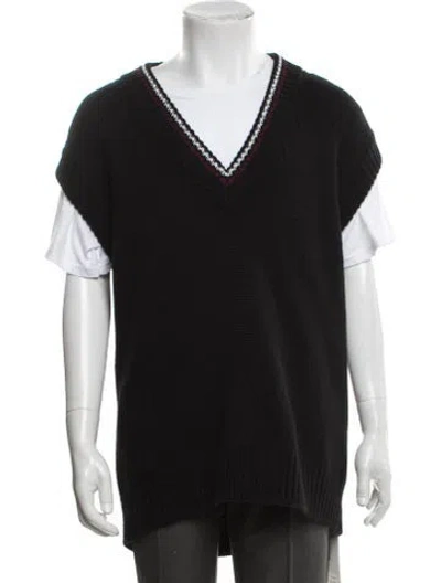 Pre-owned Prada 2023 Holiday Sweater Vest W/ Tags In Black