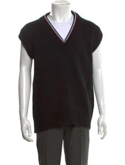Pre-owned Prada 2023 Holiday Sweater Vest W/ Tags In Black