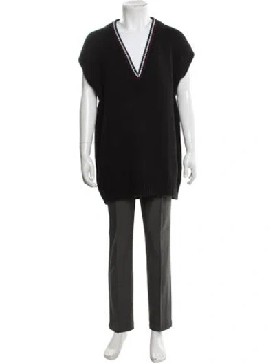 Pre-owned Prada 2023 Holiday Sweater Vest W/ Tags In Black