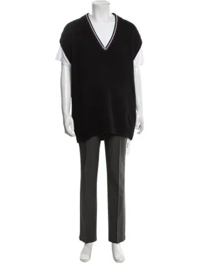 Pre-owned Prada 2023 Holiday Sweater Vest W/ Tags In Black