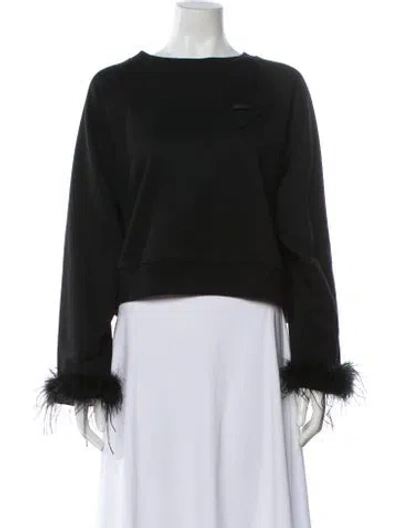 Pre-owned Prada 2023 Holiday Sweatshirt In Black