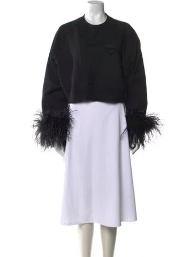 Pre-owned Prada 2023 Holiday Sweatshirt In Black