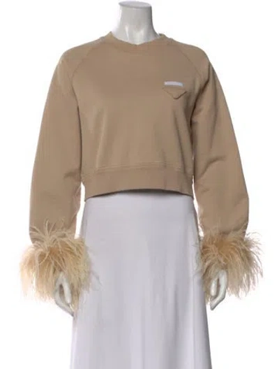 Pre-owned Prada 2023 Holiday Sweatshirt In Neutral