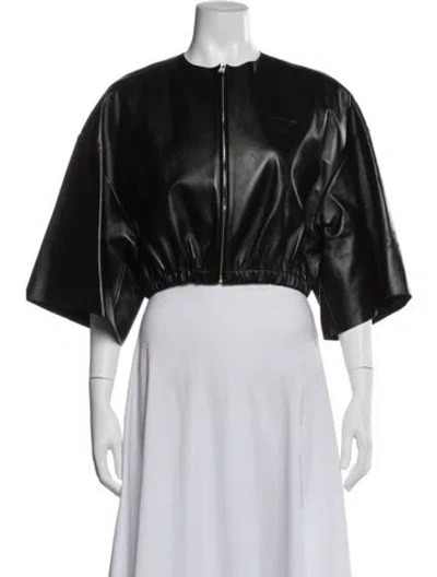 Pre-owned Prada 2023 Lambskin Jacket In Black