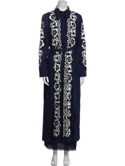 Pre-owned Prada 2023 Long Dress In Blue