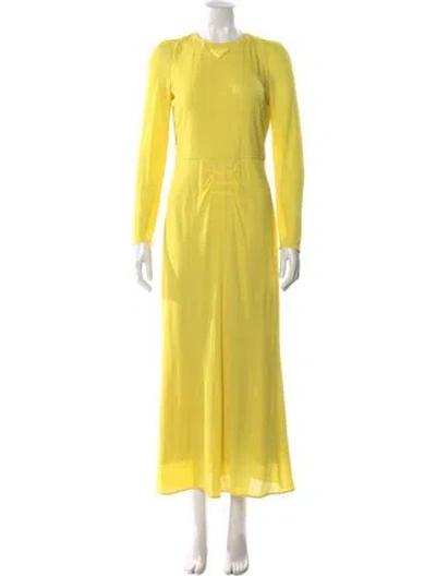 Pre-owned Prada 2023 Long Dress In Yellow