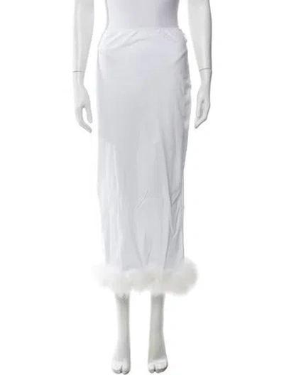Pre-owned Prada 2023 Long Skirt In White