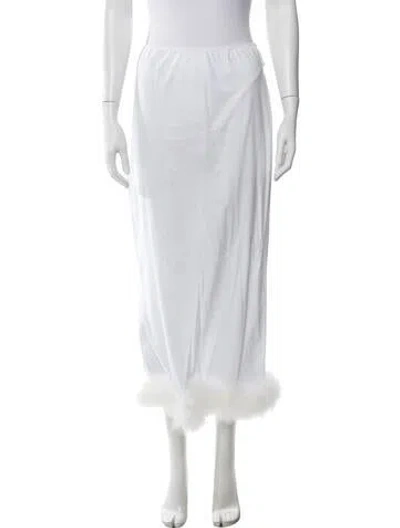Pre-owned Prada 2023 Long Skirt In White