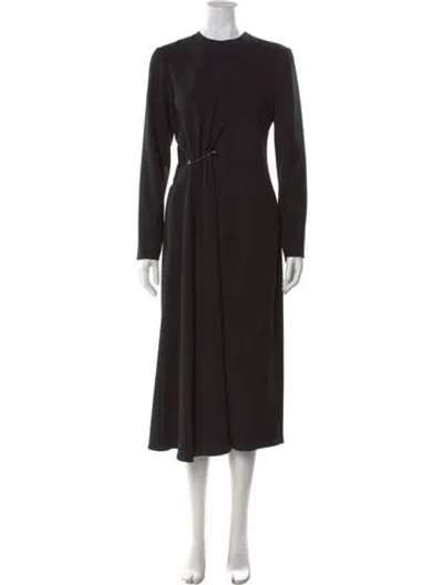 Pre-owned Prada 2023 Midi Length Dress In Black