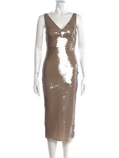Pre-owned Prada 2023 Midi Length Dress W/ Tags In Neutral