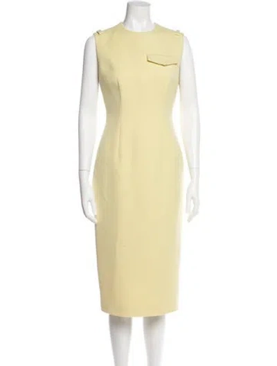 Pre-owned Prada 2023 Midi Length Dress In Yellow