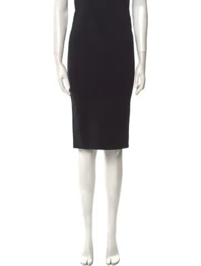 Pre-owned Prada 2023 Midi Length Skirt In Black
