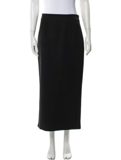 Pre-owned Prada 2023 Midi Length Skirt In Black