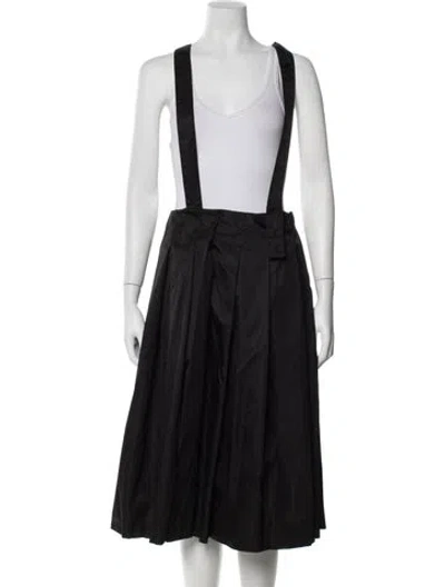 Pre-owned Prada 2023 Midi Length Skirt In Black