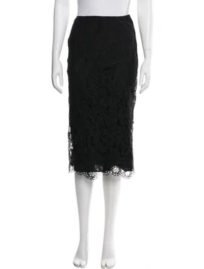 Pre-owned Prada 2023 Midi Length Skirt In Black