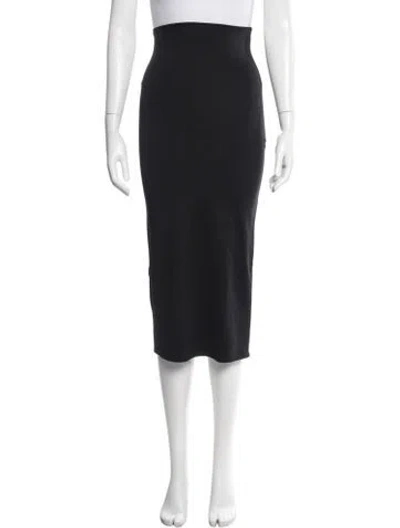 Pre-owned Prada 2023 Midi Length Skirt In Black