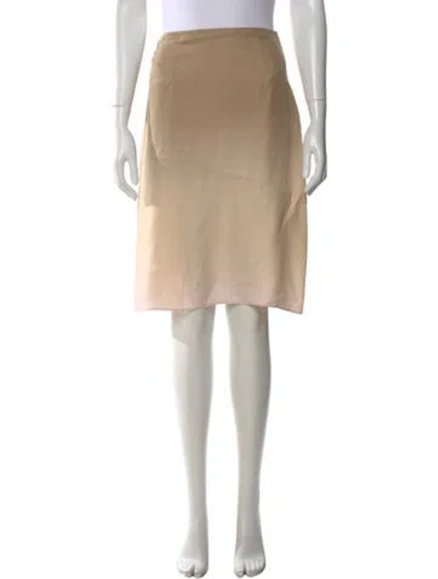 Pre-owned Prada 2023 Midi Length Skirt In Brown