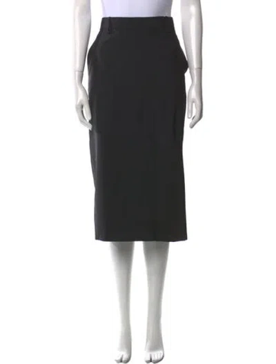 Pre-owned Prada 2023 Midi Length Skirt In Gray