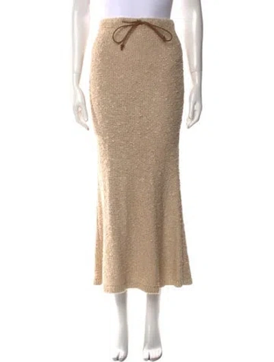 Pre-owned Prada 2023 Midi Length Skirt In Neutral
