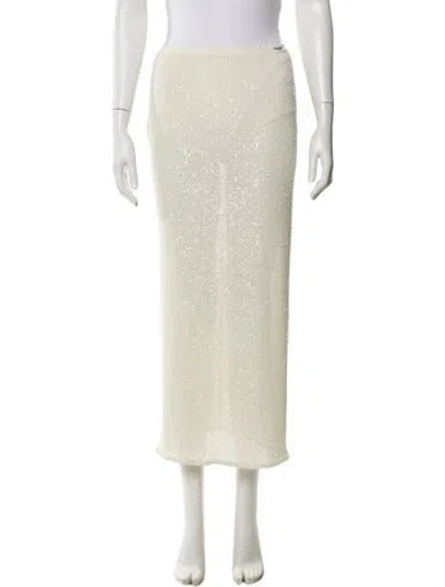 Pre-owned Prada 2023 Midi Length Skirt In Neutral