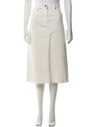 Pre-owned Prada 2023 Midi Length Skirt In Neutrals