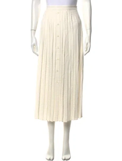 Pre-owned Prada 2023 Midi Length Skirt In Neutrals