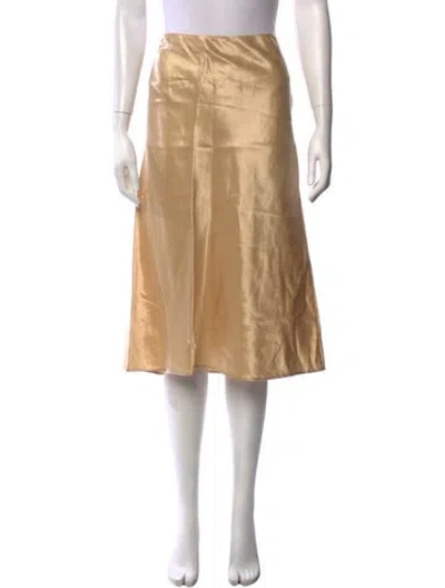 Pre-owned Prada 2023 Midi Length Skirt In Neutrals