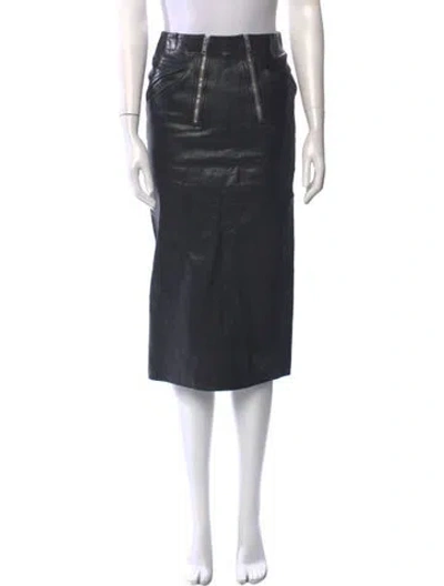 Pre-owned Prada 2023 Midi Length Skirt W/ Tags In Black