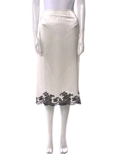 Pre-owned Prada 2023 Midi Length Skirt W/ Tags In Neutral