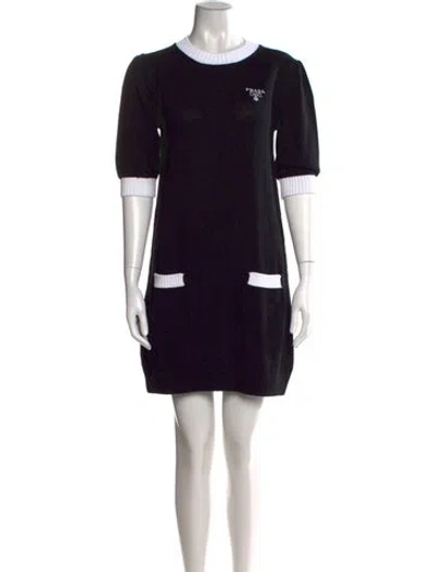 Pre-owned Prada 2023 Mini Dress In Black