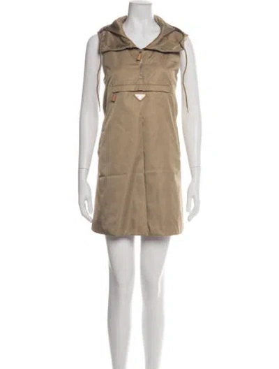 Pre-owned Prada 2023 Mini Dress In Green