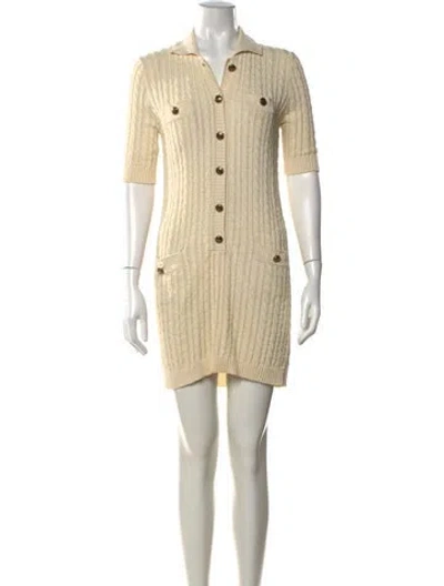 Pre-owned Prada 2023 Mini Dress In Neutrals