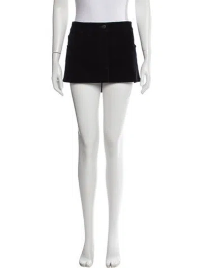 Pre-owned Prada 2023 Mini Skirt In Black