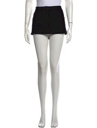 Pre-owned Prada 2023 Mini Skirt In Black