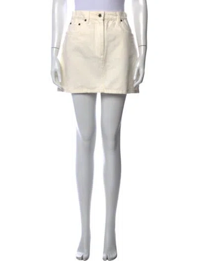 Pre-owned Prada 2023 Mini Skirt In Black/white