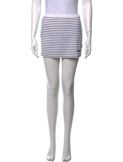 Pre-owned Prada 2023 Mini Skirt In Blue/white
