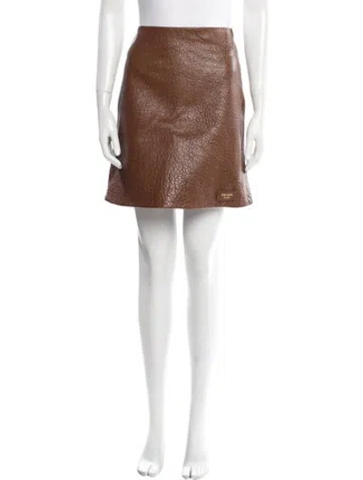 Pre-owned Prada 2023 Mini Skirt In Brown