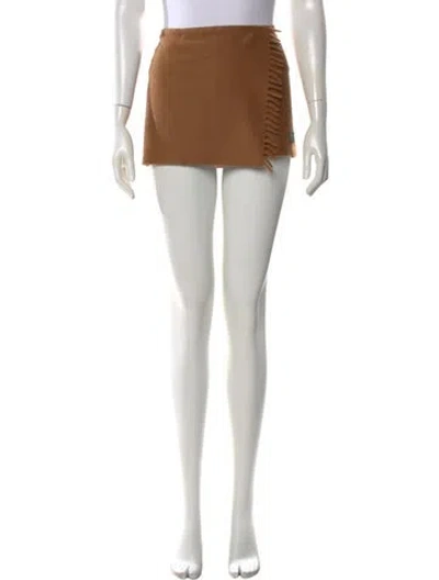 Pre-owned Prada 2023 Mini Skirt In Brown
