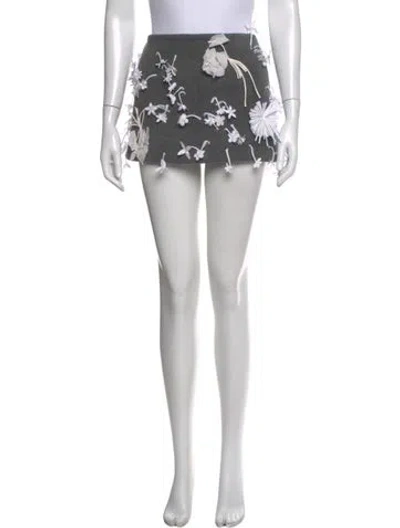 Pre-owned Prada 2023 Mini Skirt In Gray