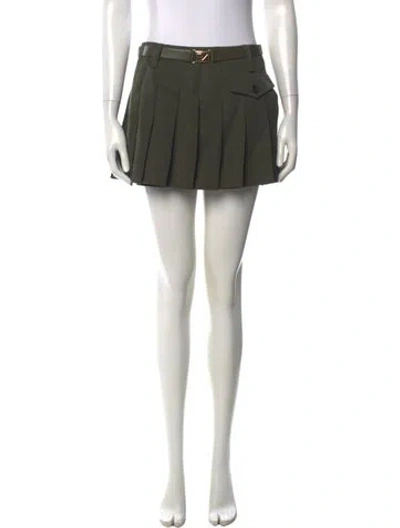 Pre-owned Prada 2023 Mini Skirt In Green