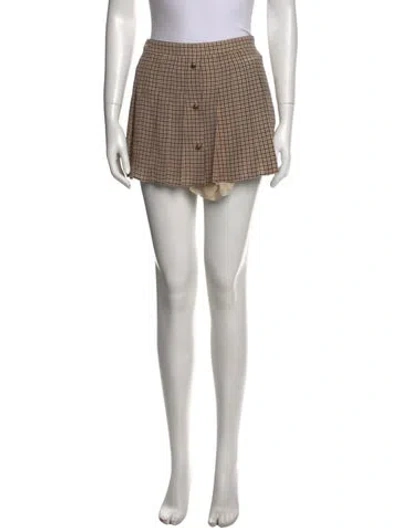 Pre-owned Prada 2023 Mini Skirt In Neutral