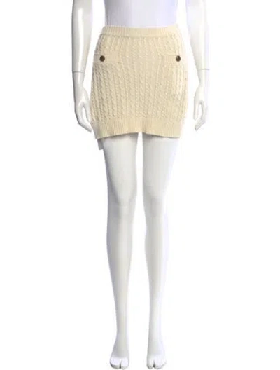 Pre-owned Prada 2023 Mini Skirt In Neutral