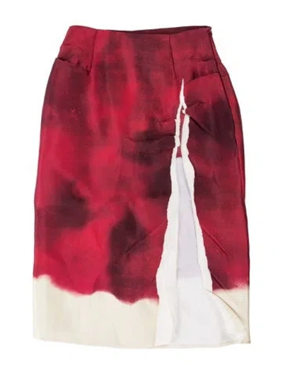 Pre-owned Prada 2023 Mini Skirt In Red