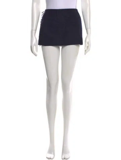 Pre-owned Prada 2023 Mini Skirt W/ Tags In Blue