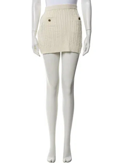 Pre-owned Prada 2023 Mini Skirt W/ Tags In Neutral