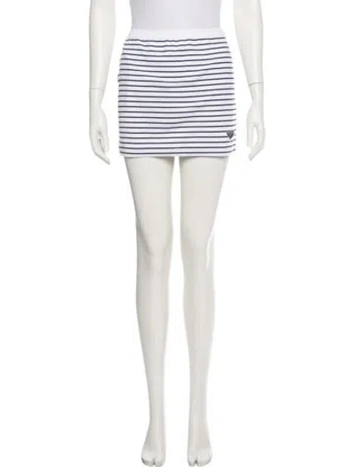Pre-owned Prada 2023 Mini Skirt W/ Tags In White