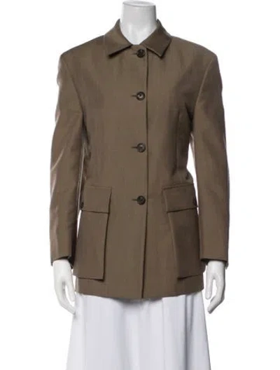 Pre-owned Prada 2023 Mohair Jacket In Neutrals